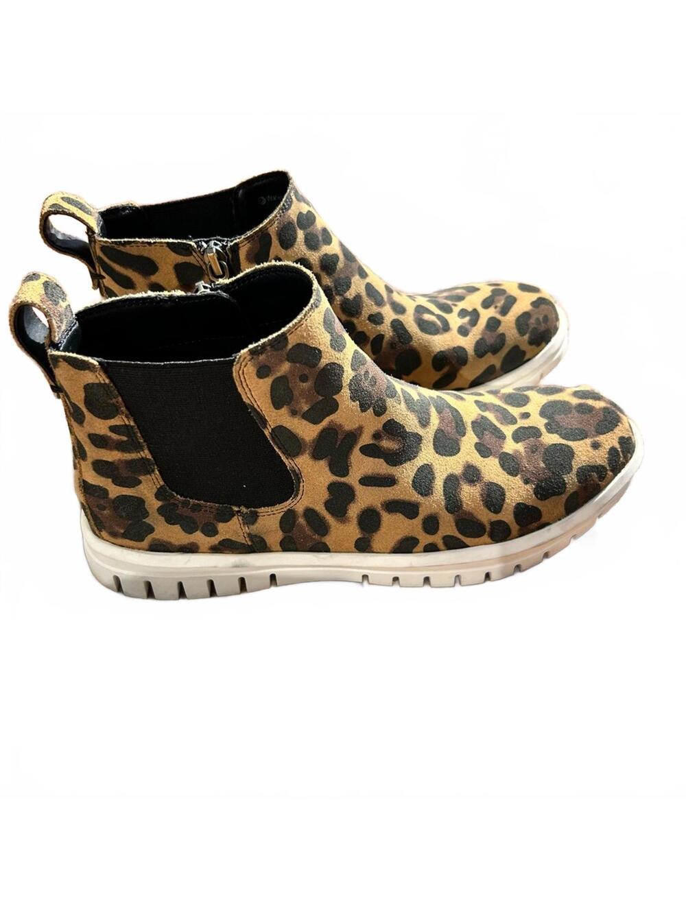 Blondo Georgette Waterproof Leather Leopard Print Sneaker Boots | Women’s Size 8